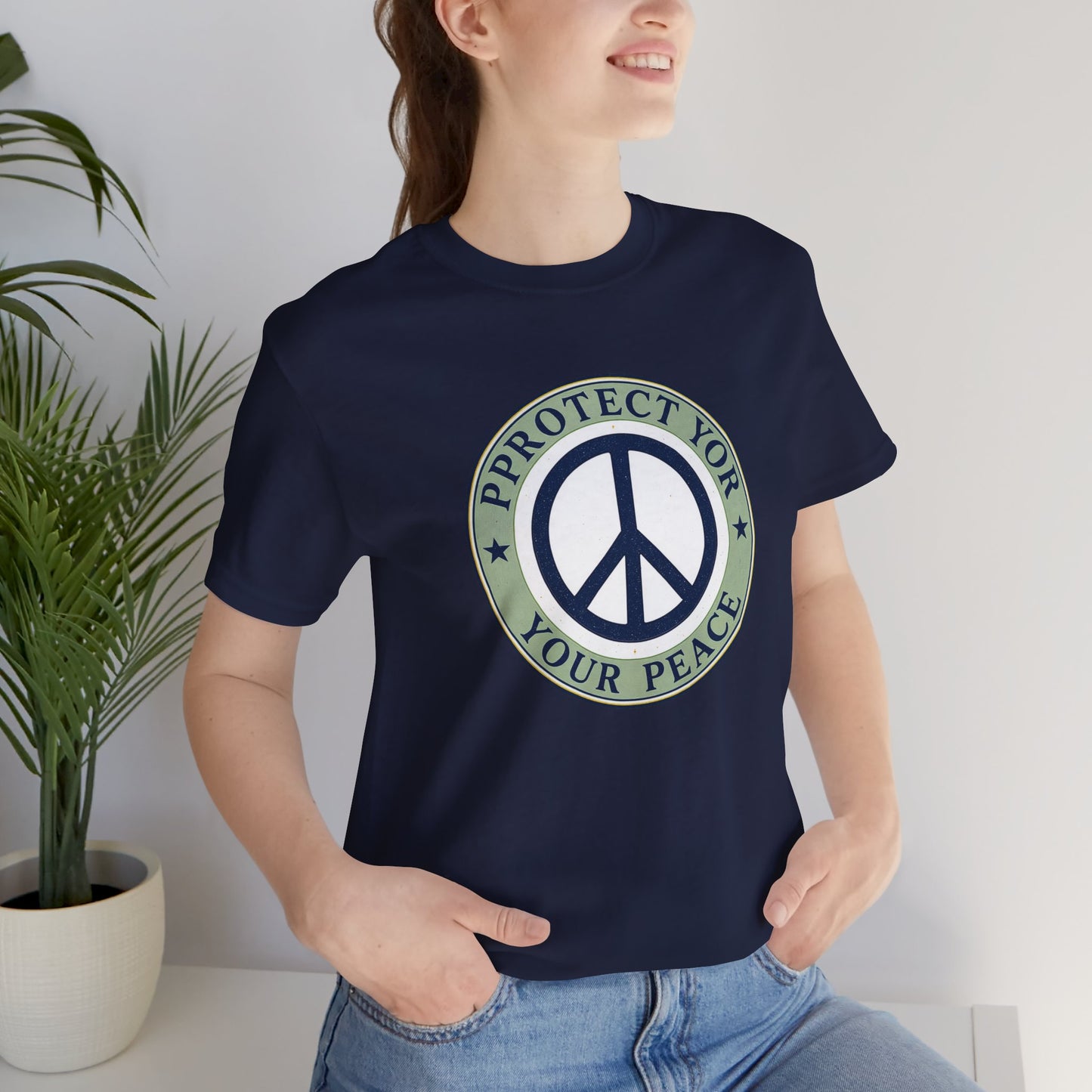 Peace Protect Short Sleeve Tee, Unisex T-Shirt, Casual Wear, Gift for Peace Lovers, Eco-Friendly Clothing