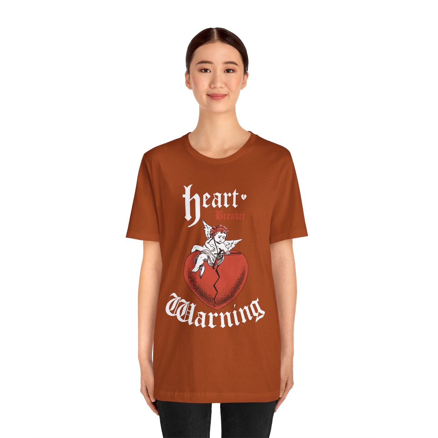 Heartbreaker Spicy Warning Unisex Tee, Unisex Jersey Shirt, Funny Graphic T-Shirt, Novelty Top, Gift for Him or Her, Short Sleeve Clothing
