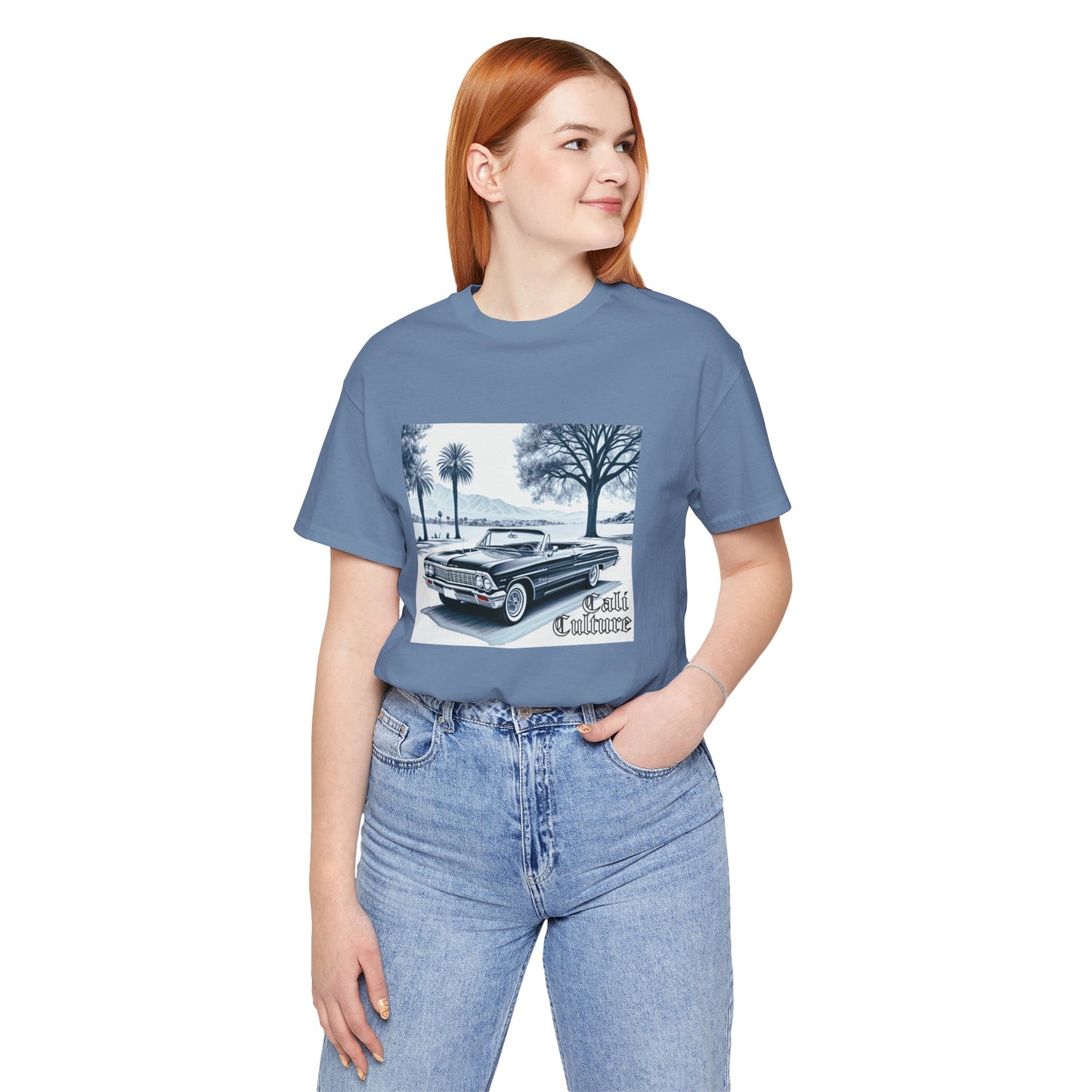 Vintage Car Art Tee, Unisex Jersey Shirt for Car Lovers, Retro Style Gift, Classic Car Apparel, Cool Summer Wear, Lowrider Love Tee
