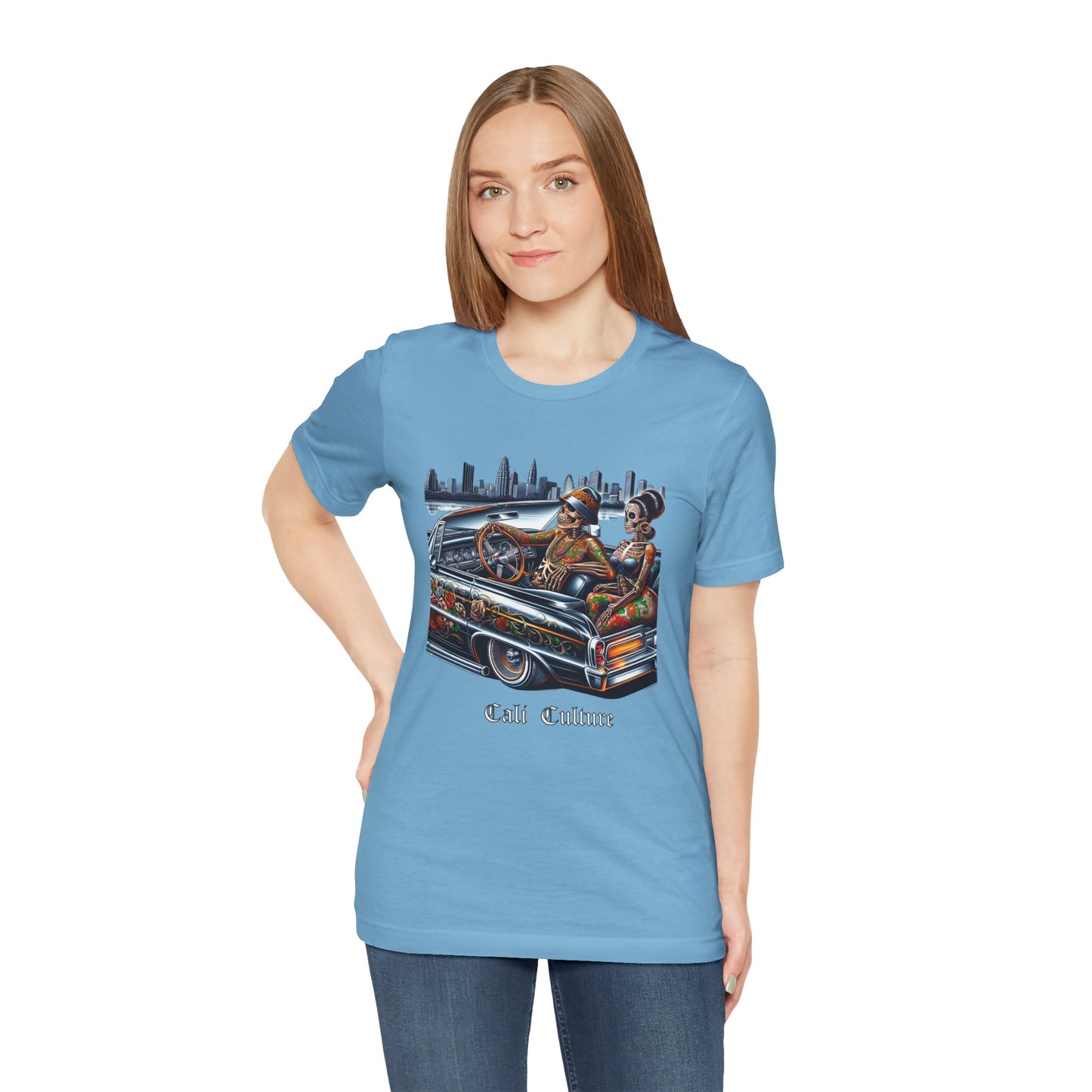 Chicano Lowrider Tee, Unisex T-shirt, Hispanic Pride Shirt, Vintage Car Lover Gift, Mexican American Apparel, Custom Graphic Top
