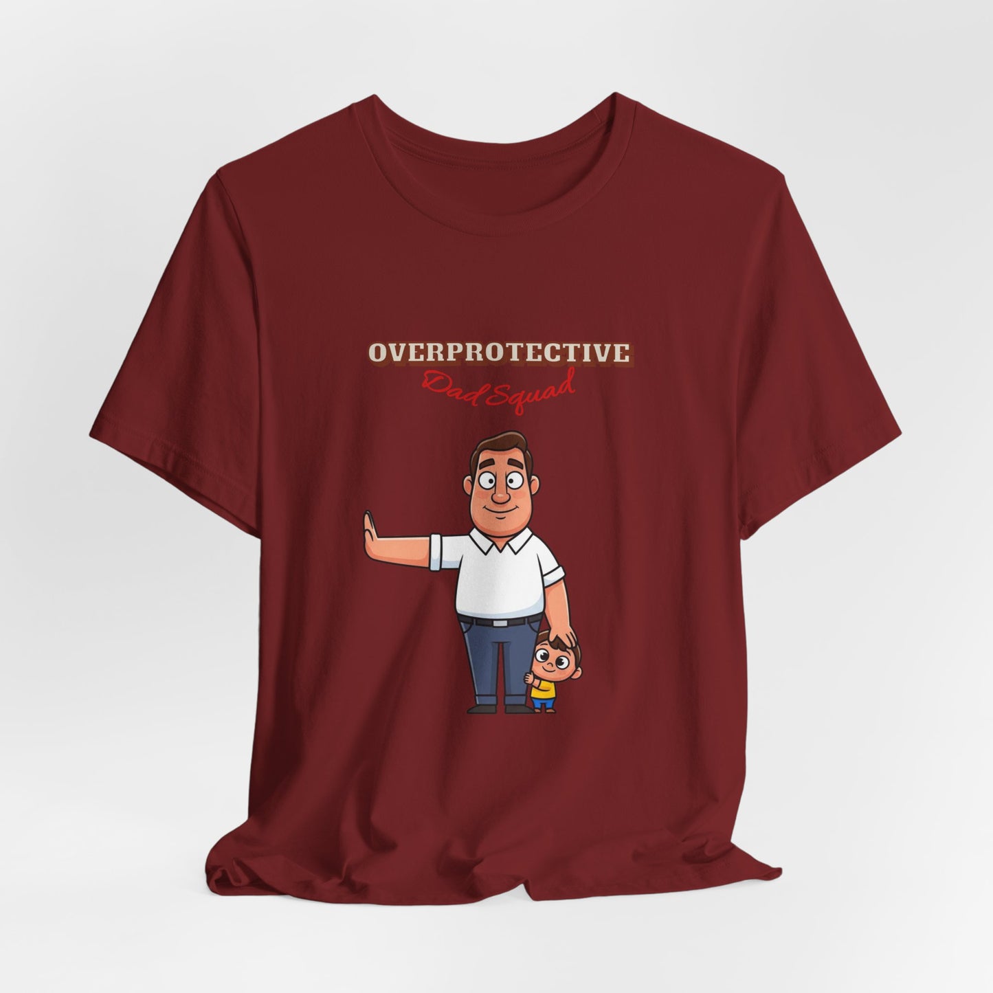 Funny Cartoon Dad T-Shirt, Perfect Father's Day Gift, Unisex Tee for Dads, Quirky Parent Shirt, Casual Everyday Wear