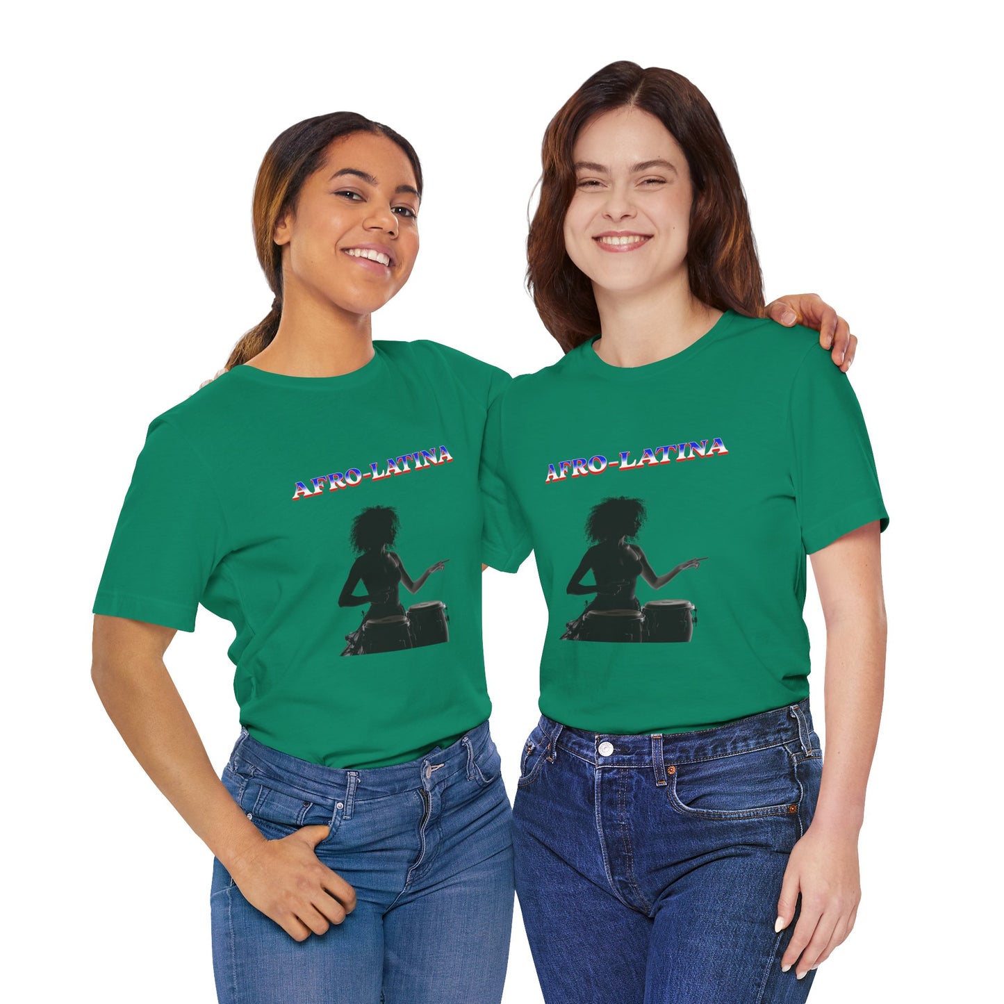 Afro-Latina Tee, Mixed Ancestry, Black And Brown and Proud.  Cultural Pride.