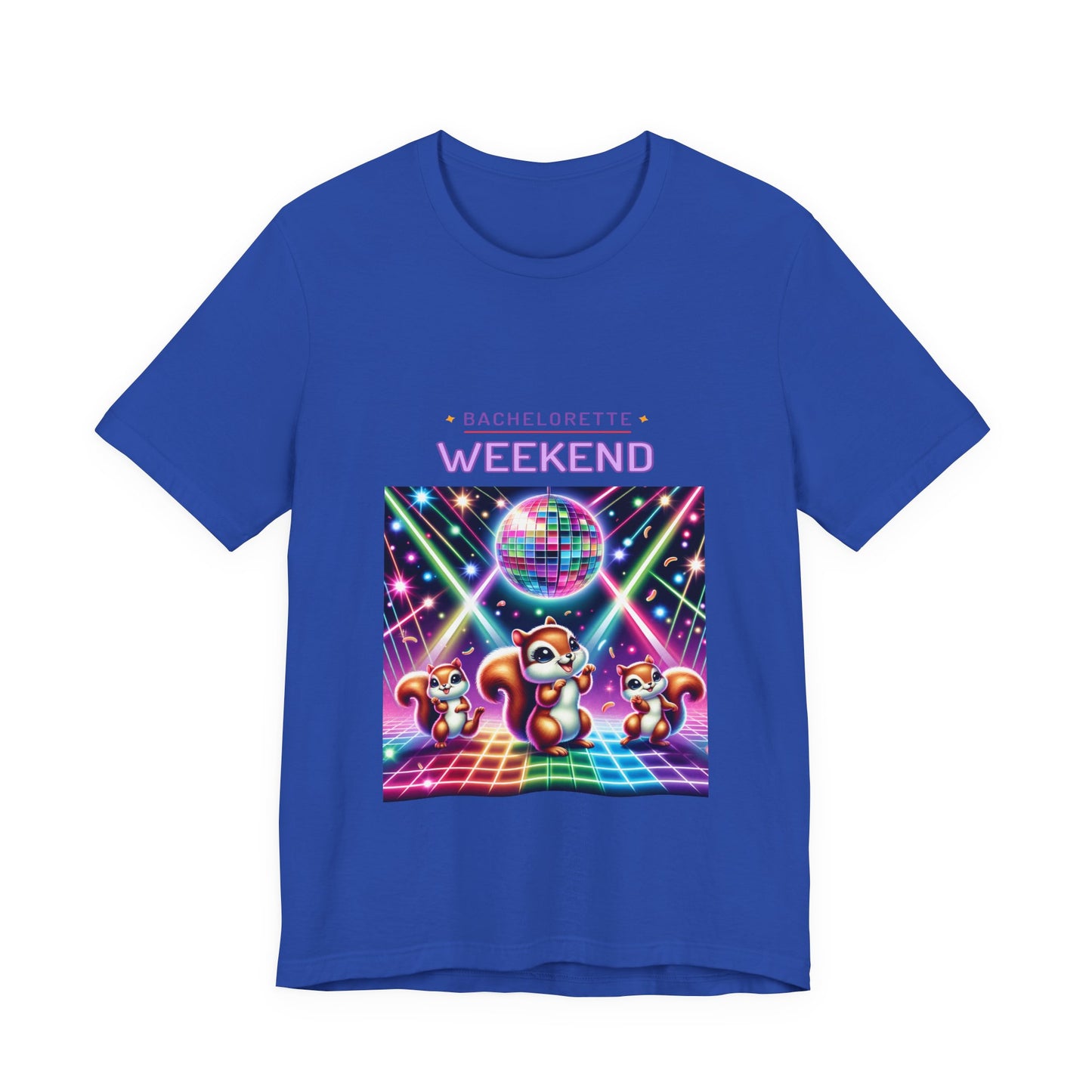 Bachelorette Weekend Tee, Vibrant Party Shirt, Unisex Fun Tee, Disco Theme Top, Group Celebration Apparel