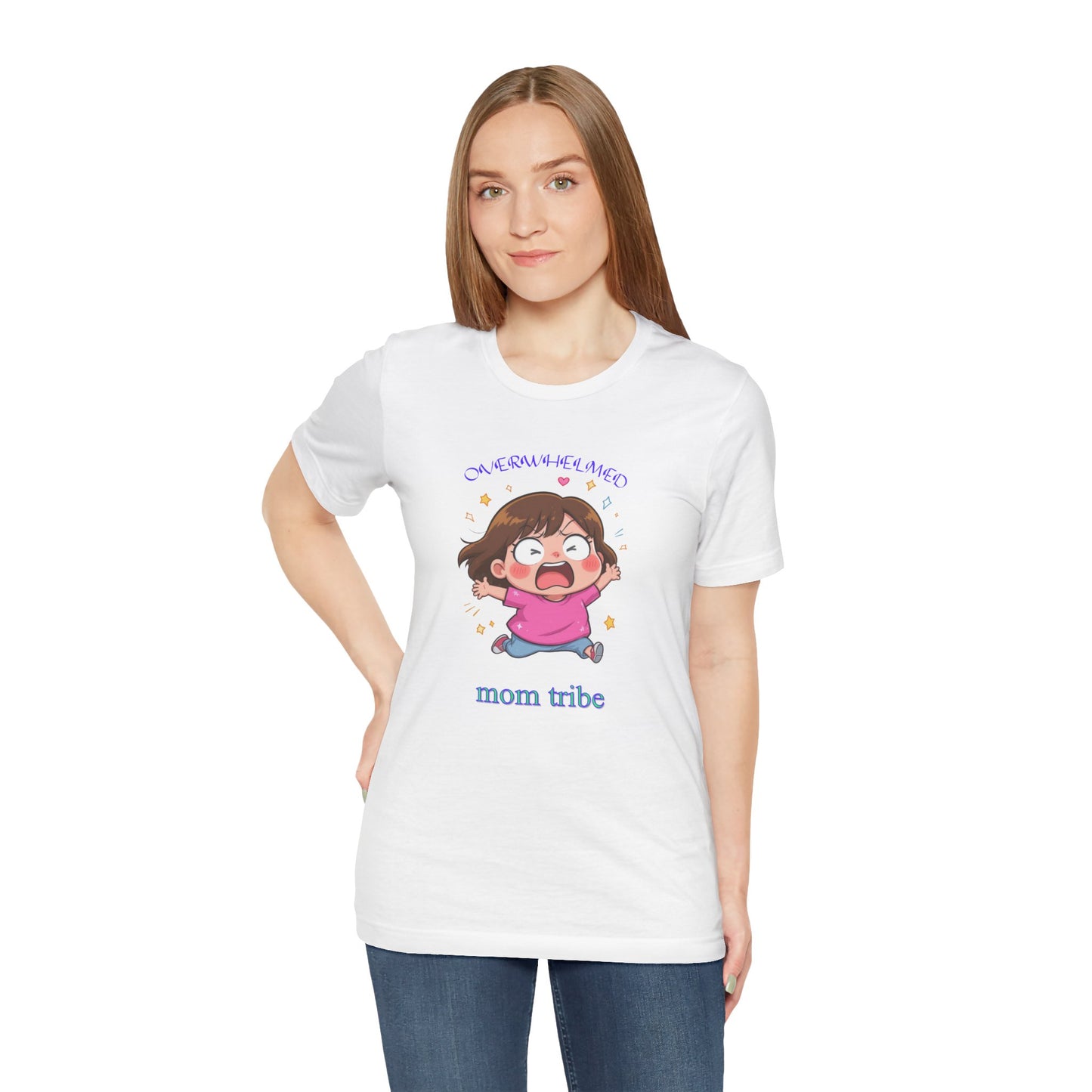 Mom Tribe Unisex Jersey Tee | Funny Mom Shirt, Family Apparel, Gift for Mothers, Cute Graphic Tee, Everyday Wear