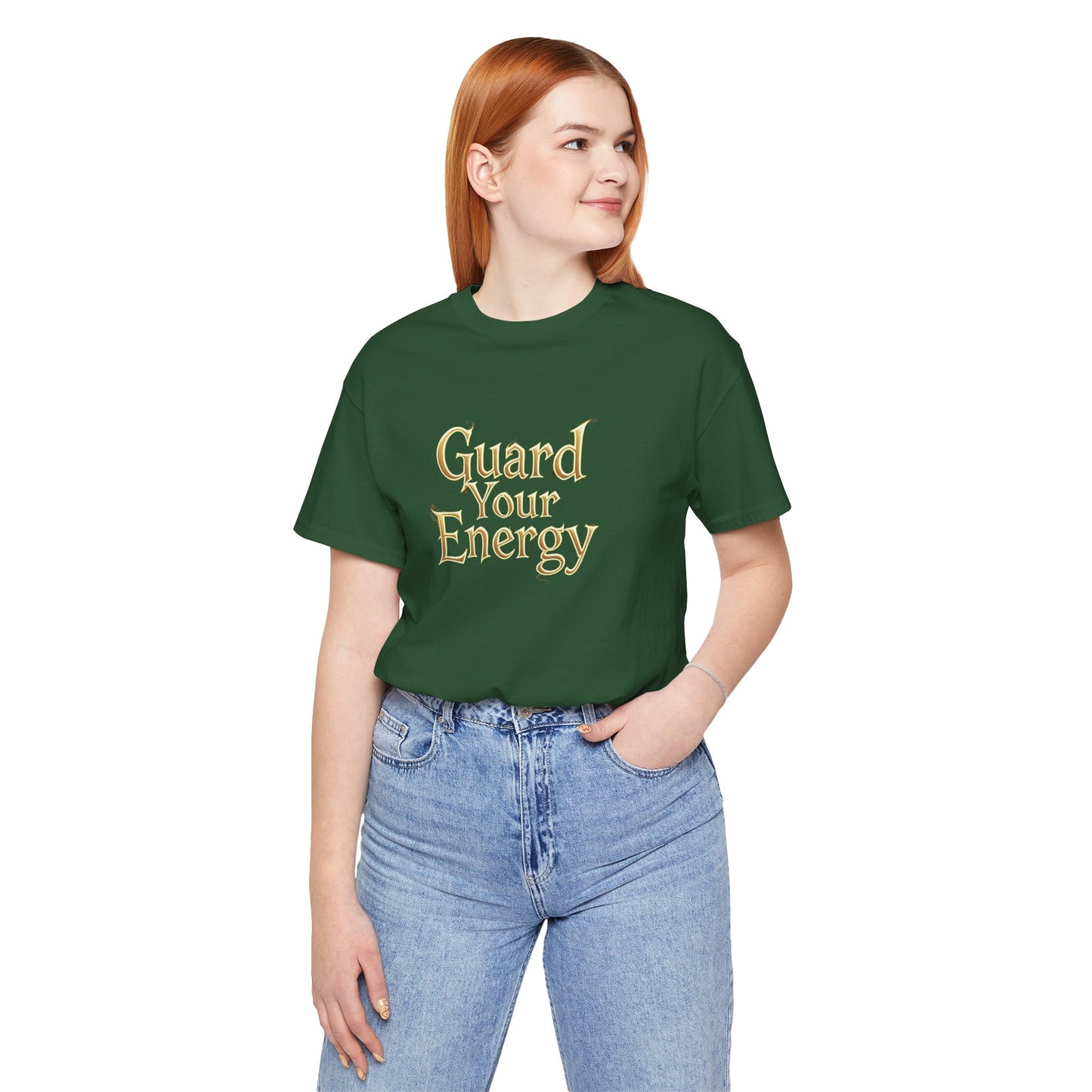 Guard Your Energy Unisex Tee - Positive Vibes Shirt, Casual Wear, Self-Care Gift, Inspirational Clothes, Everyday Comfort Tee