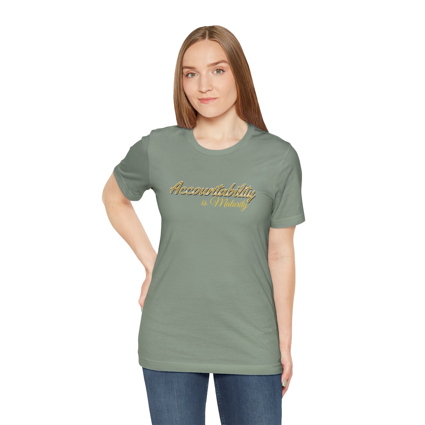 Unisex Tee Accountability is Maturity Personal Growth Shirt