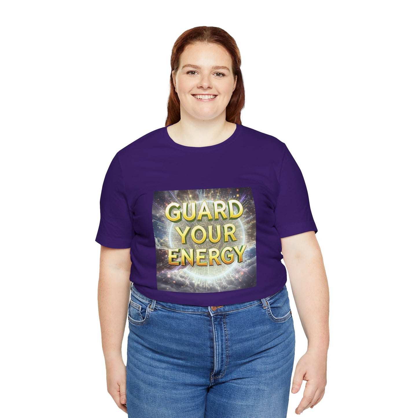 Guard Your Energy Tee, Positive Vibes Shirt, Unisex Graphic Tee, Spiritual Gift, Mindfulness Apparel, Self-Care Clothing