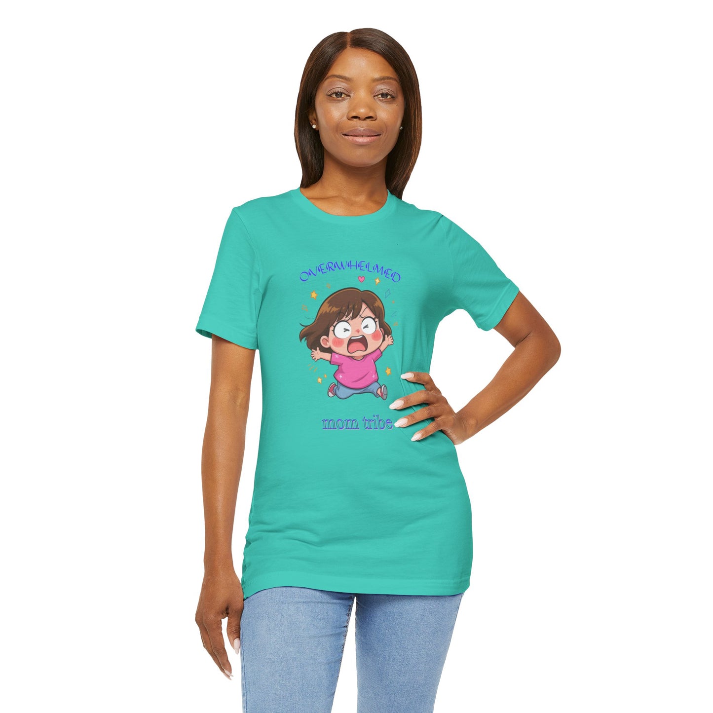 Mom Tribe Unisex Jersey Tee | Funny Mom Shirt, Family Apparel, Gift for Mothers, Cute Graphic Tee, Everyday Wear