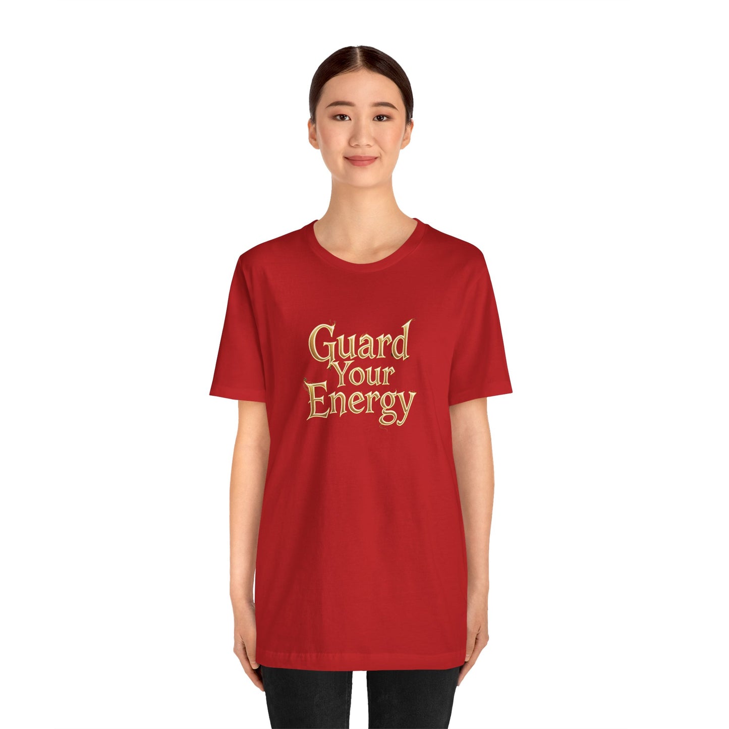 Guard Your Energy Unisex Tee - Positive Vibes Shirt, Casual Wear, Self-Care Gift, Inspirational Clothes, Everyday Comfort Tee