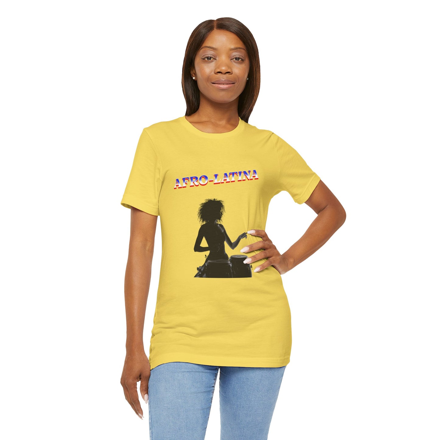 Afro-Latina Tee, Mixed Ancestry, Black And Brown and Proud.  Cultural Pride.