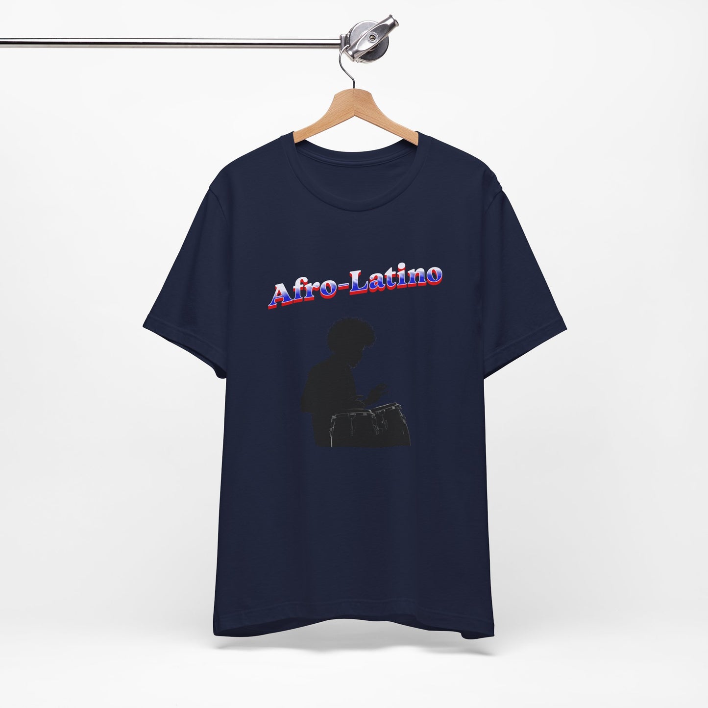 Afro-Latino Unisex Jersey Tee, Trendy Graphic Shirt, Inclusive Apparel, Gift for Hispanics, Everyday Casual Wear