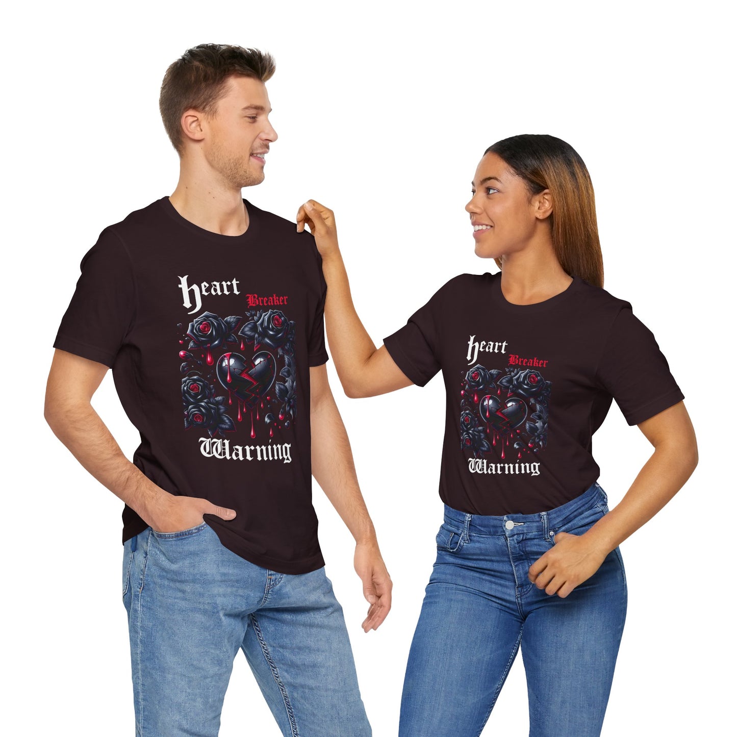 Heart Breaker Warning Unisex Tee, Graphic T-shirt, Provocative Shirt, Short Sleeve Top, Edgy Tees
