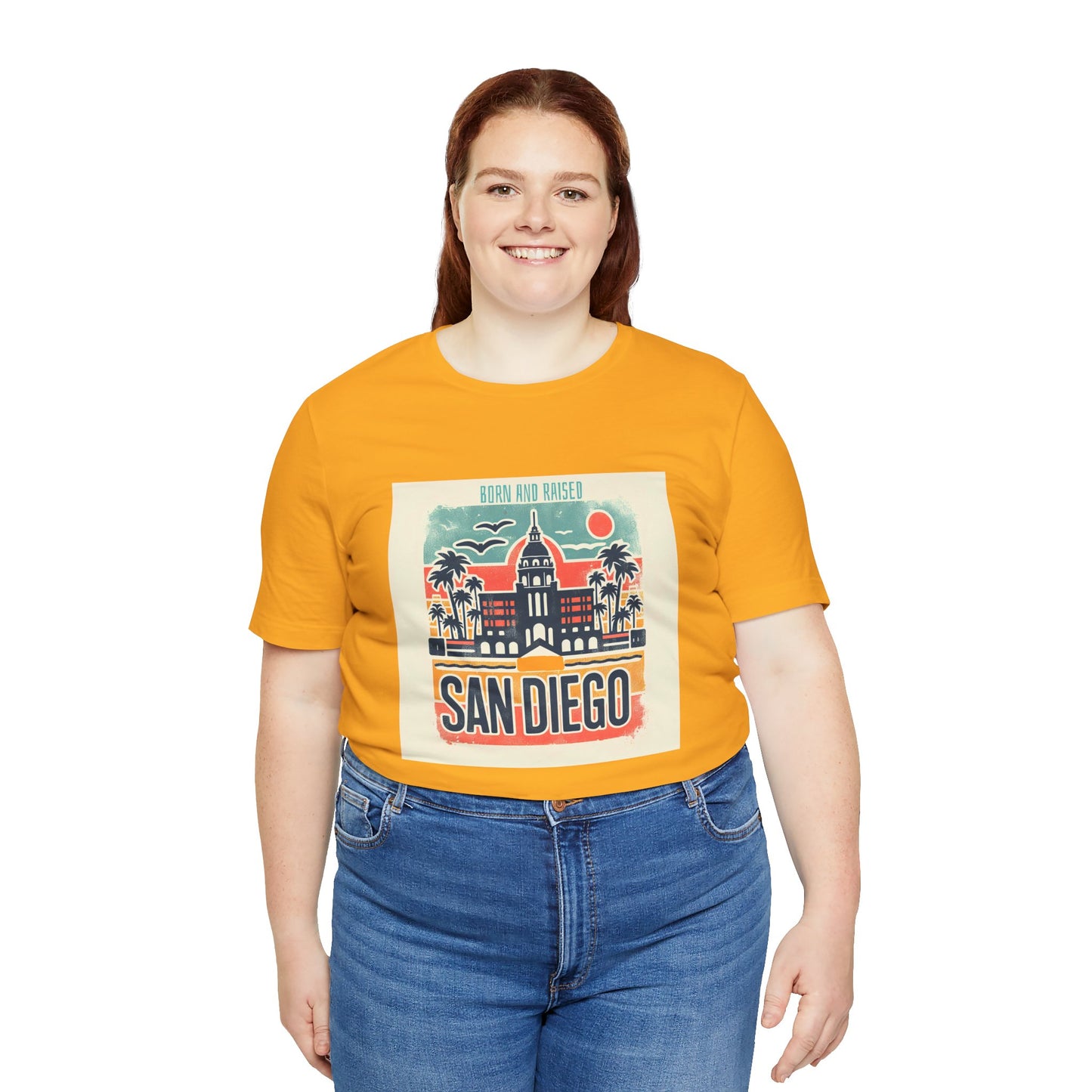 San Diego Native Unisex Tee, Born and Raised California Shirt, Short Sleeve T-Shirt, Souvenir Gift, Beach Lover Top