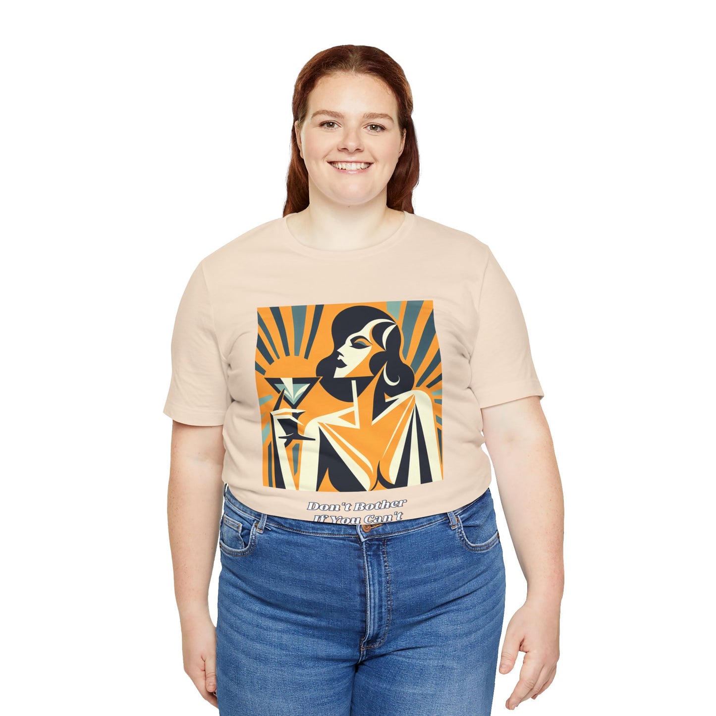 If You Can't Afford It Don't Bother Chic Cocktail Tee - Retro Style Short Sleeve Shirt, Perfect for Parties, Gifts, and Fashion Lovers