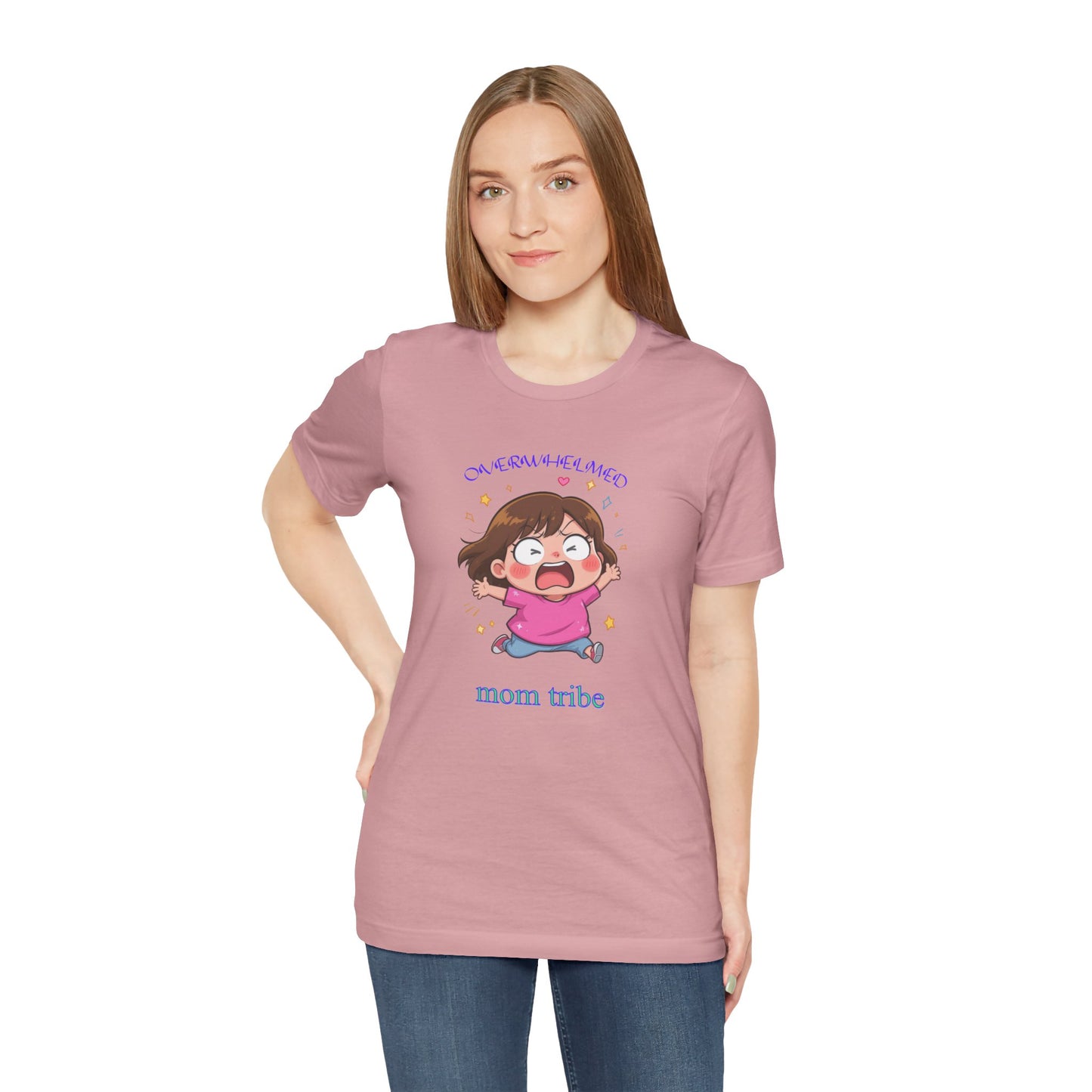 Mom Tribe Unisex Jersey Tee | Funny Mom Shirt, Family Apparel, Gift for Mothers, Cute Graphic Tee, Everyday Wear