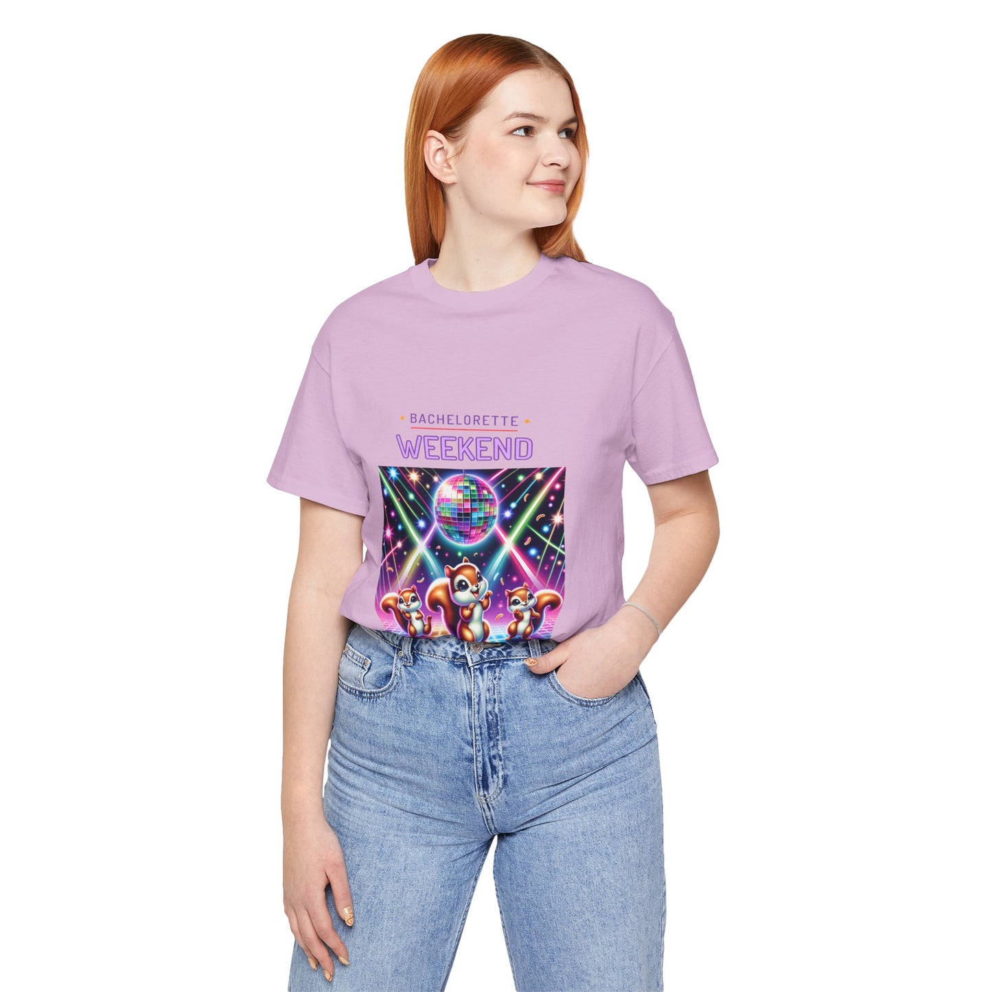 Bachelorette Weekend Tee, Vibrant Party Shirt, Unisex Fun Tee, Disco Theme Top, Group Celebration Apparel