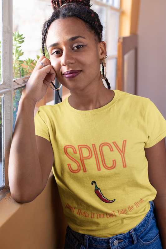Spicy Confidence Unisex Tee, Flirty Graphic Shirt, Bold Sassy Top, Funny Quote Tshirt, Sarcastic Apparel