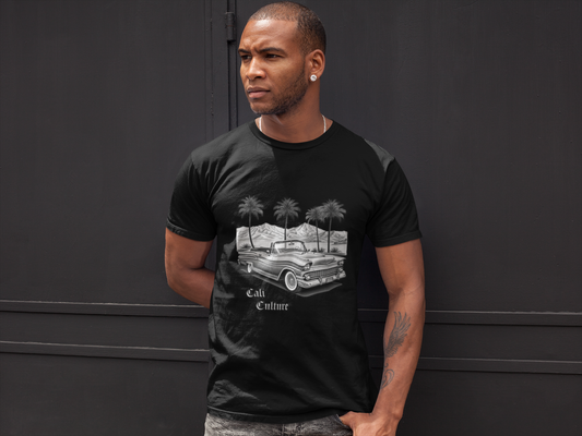 Cali Culture Vintage Tee, Cool Vintage Car Shirt, Summer Vibes T-Shirt, Lowrider love tee, Retro California Palm Shirt