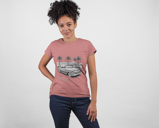 Cali Culture Vintage Tee, Cool Vintage Car Shirt, Summer Vibes T-Shirt, Lowrider love tee, Retro California Palm Shirt