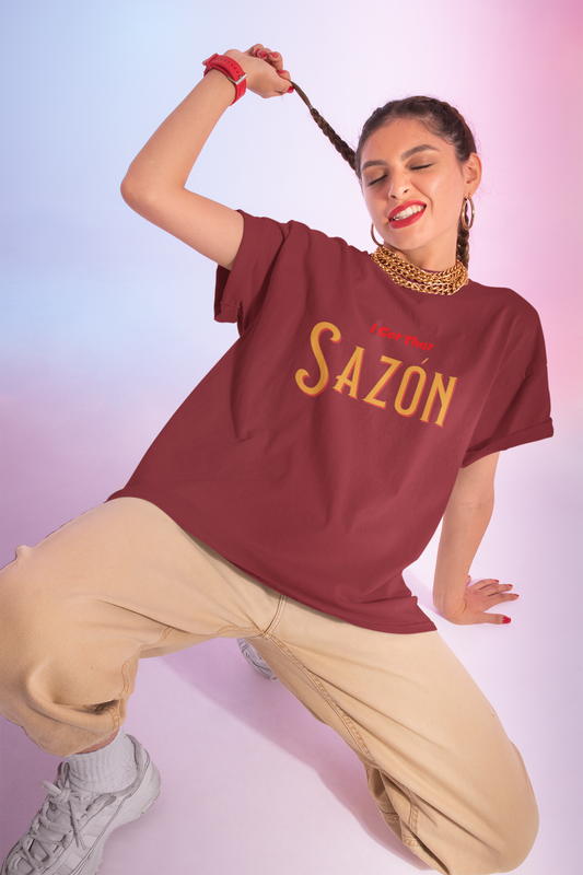 Sazon T-Shirt, Latin Foodie Tee, Seasoning Lover Gift, Kitchen Shirt, Cooking Apparel, Confidence And Swagger Tee