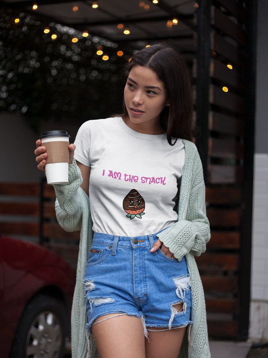 I am the Snack' Shirt, Funny Foodie Gift, Graphic Tee, Lightweight Shirt, Sarcastic Tee, Confidence boosting apparel, Flirty T-Shirt