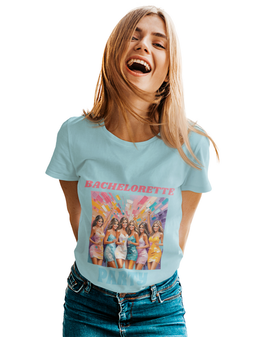 Bachelorette Party T-Shirt, Fun Bridal Shower Gift, Group Celebration Outfit, Unique Hen Do Tee, Summer Party Apparel, Comfy Tee