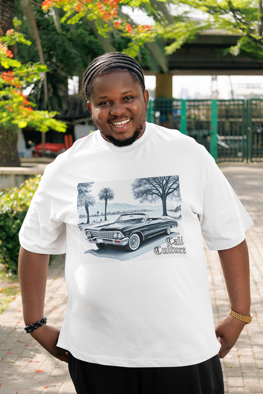 Vintage Car Art Tee, Unisex Jersey Shirt for Car Lovers, Retro Style Gift, Classic Car Apparel, Cool Summer Wear, Lowrider Love Tee