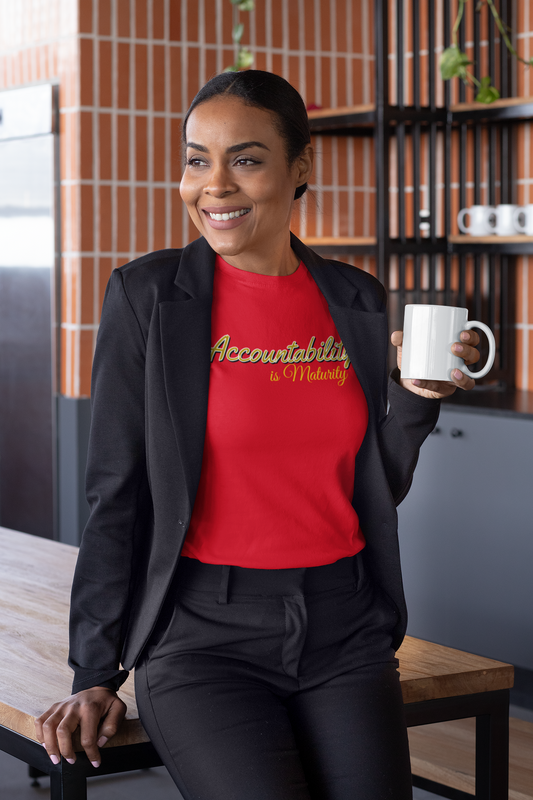 Unisex Tee Accountability is Maturity Personal Growth Shirt