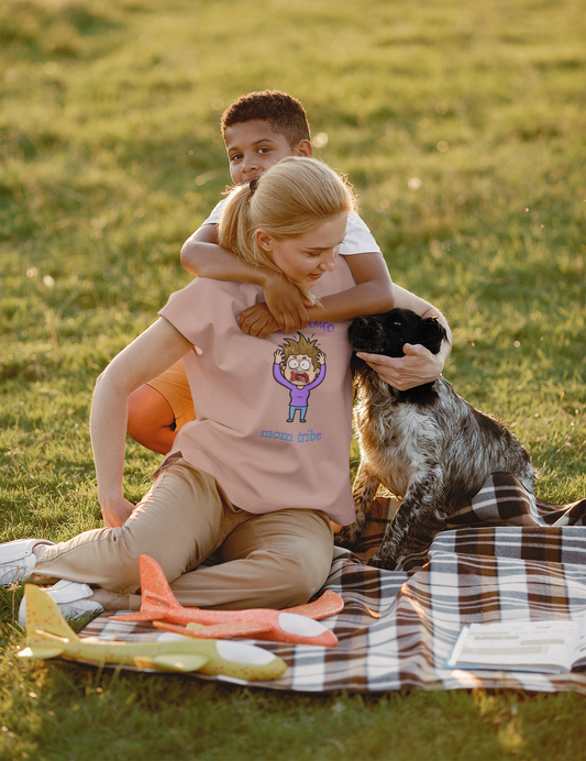Mom Tribe Comedy Short Sleeve Tee - Perfect for Mother’s Day, Baby Showers, Mom Groups, Family Gatherings, Casual Outings