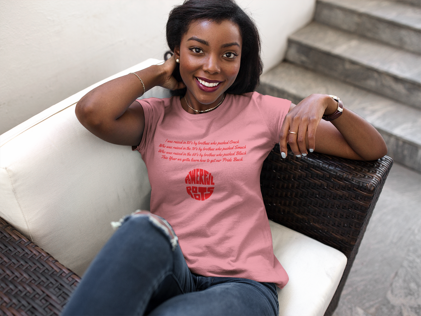 Powerful Roots Unisex Tee | Comfortable Casual Wear, Gift for Friends, Motivational Shirt, Summer Style, Festival Outfit, African American Pride