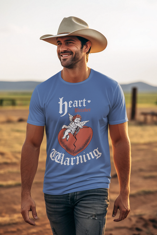 Heartbreaker Spicy Warning Unisex Tee, Unisex Jersey Shirt, Funny Graphic T-Shirt, Novelty Top, Gift for Him or Her, Short Sleeve Clothing