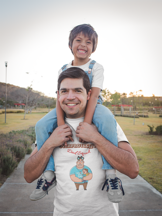 Funny Dad T-Shirt - Unisex Jersey Tee for Father's Day, Dad Humor Shirt, Gift for Dad, Dad Squad Tee, Protective Dad Shirt