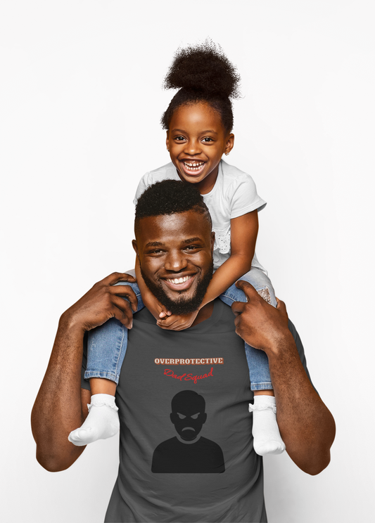 Men's Graphic Tee: Protective Dad Squad, Fun Humor Shirt for Dads, Father's Day Gift, Casual Wear, Birthday Shirt, Gift for Him