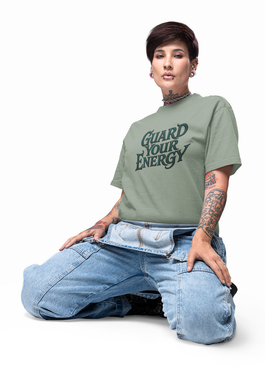 Guard Your Energy Unisex Tee, Positive Vibe Shirt, Motivational Gift, Self-Care Apparel, Everyday Comfort Tee, Spiritual Shirts