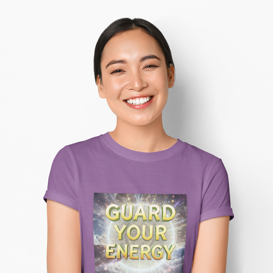Guard Your Energy Tee, Positive Vibes Shirt, Unisex Graphic Tee, Spiritual Gift, Mindfulness Apparel, Self-Care Clothing
