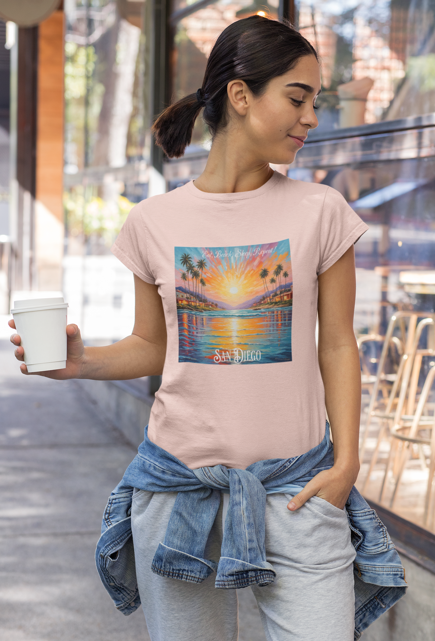 San Diego Culture Unisex Tee, Eat Beach Sleep Repeat Shirt, California Beach Vacation Top, Summer Vibes Tshirt, West Coast Travel Apparel