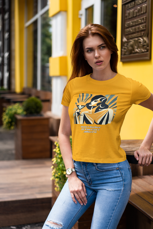 If You Can't Afford It Don't Bother Chic Cocktail Tee - Retro Style Short Sleeve Shirt, Perfect for Parties, Gifts, and Fashion Lovers