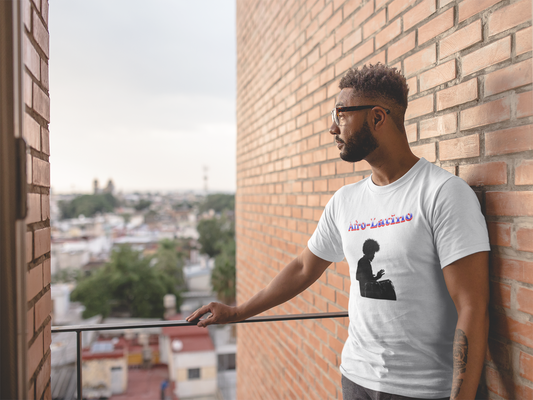 Afro-Latino Unisex Jersey Tee, Trendy Graphic Shirt, Inclusive Apparel, Gift for Hispanics, Everyday Casual Wear