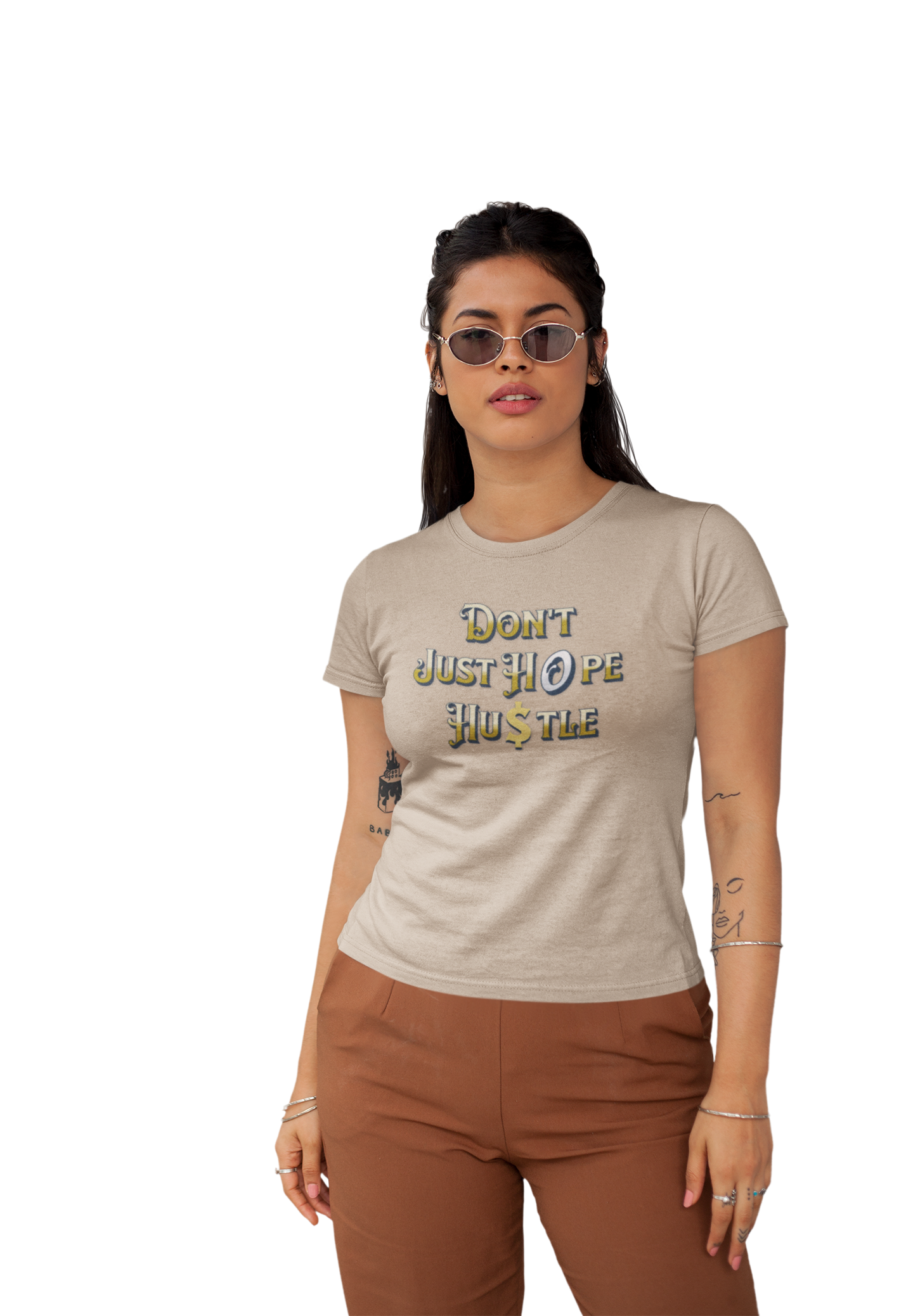 Don't Just Hope, Hustle T-Shirt, Work Ethic And Drive, Empowerment And Determination Apparel