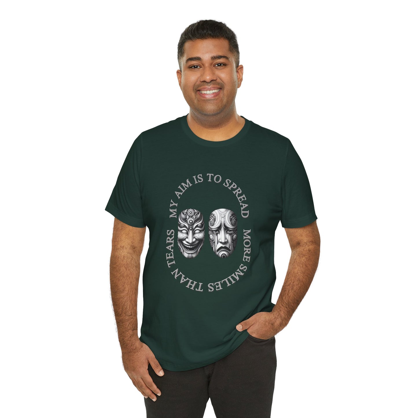 Smile Spreader T-Shirt, Positive Vibes Tee, Happiness Shirt, Inspirational Clothing, Motivational Apparel, Laugh Now Cry later