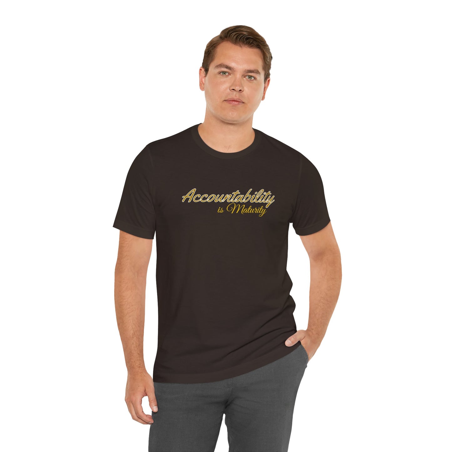 Unisex Tee Accountability is Maturity Personal Growth Shirt